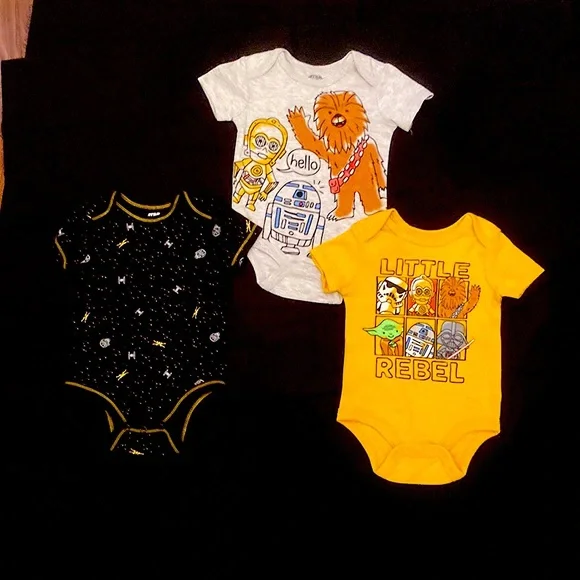Baby 3-Pack Star Wars Bodysuit - Picture 1 of 7